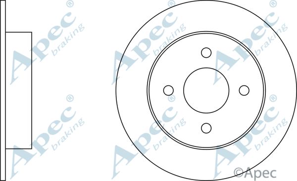 APEC BRAKING Тормозной диск DSK299